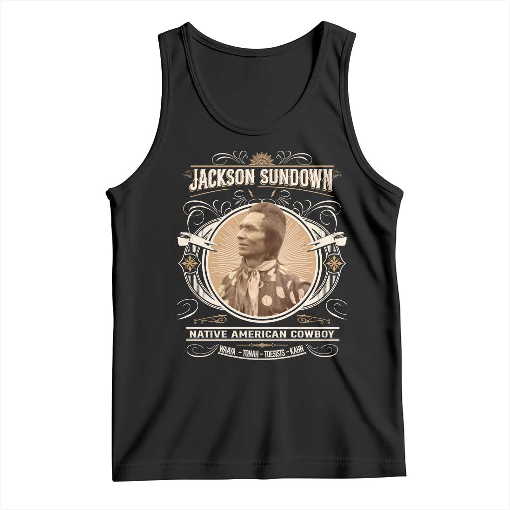 Jackson Sundown Tank Top Native American Cowboy Western Country TS11 Black Print Your Wear