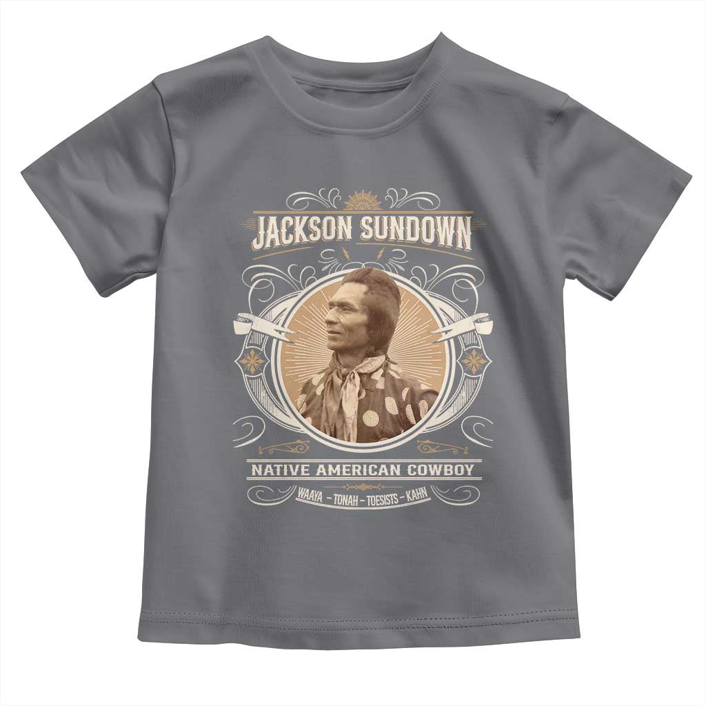 Jackson Sundown Toddler T Shirt Native American Cowboy Western Country TS11 Charcoal Print Your Wear