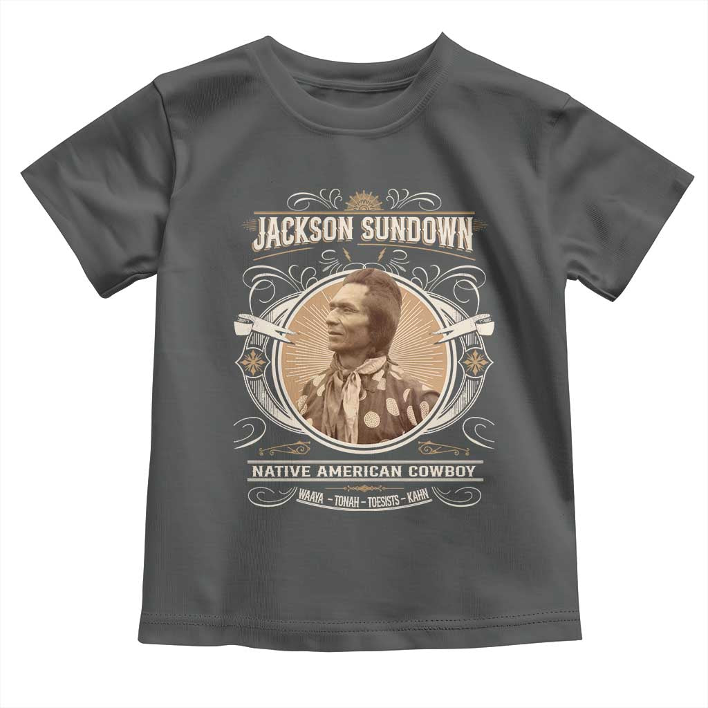 Jackson Sundown Toddler T Shirt Native American Cowboy Western Country TS11 Dark Heather Print Your Wear