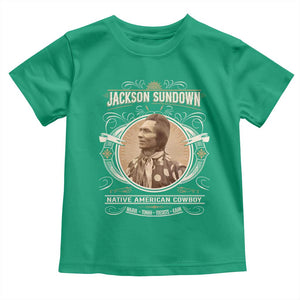Jackson Sundown Toddler T Shirt Native American Cowboy Western Country TS11 Irish Green Print Your Wear