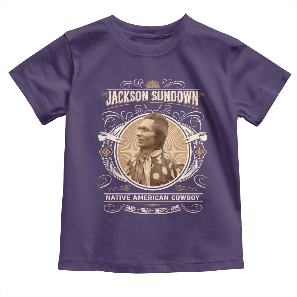 Jackson Sundown Toddler T Shirt Native American Cowboy Western Country TS11 Purple Print Your Wear