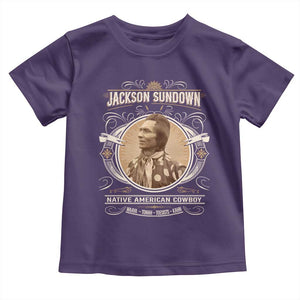 Jackson Sundown Toddler T Shirt Native American Cowboy Western Country TS11 Purple Print Your Wear