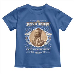 Jackson Sundown Toddler T Shirt Native American Cowboy Western Country TS11 Royal Blue Print Your Wear
