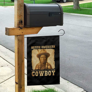 Native American Cowboy Garden Flag Vintage Western Country Portrait TS11 Print Your Wear