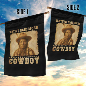 Native American Cowboy Garden Flag Vintage Western Country Portrait TS11 Print Your Wear
