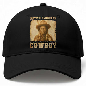 Native American Cowboy Baseball Cap Vintage Western Country Portrait