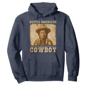 Native American Cowboy Hoodie Vintage Western Country Portrait TS11 Navy Print Your Wear