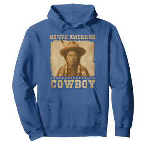Native American Cowboy Hoodie Vintage Western Country Portrait TS11 Royal Blue Print Your Wear