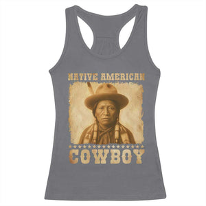 Native American Cowboy Racerback Tank Top Vintage Western Country Portrait TS11 Charcoal Print Your Wear