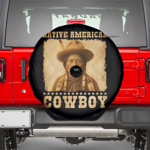 Native American Cowboy Spare Tire Cover Vintage Western Country Portrait TS11 Black Print Your Wear