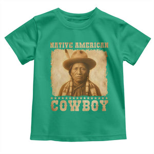 Native American Cowboy Toddler T Shirt Vintage Western Country Portrait TS11 Irish Green Print Your Wear