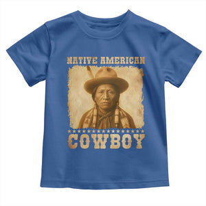 Native American Cowboy Toddler T Shirt Vintage Western Country Portrait TS11 Royal Blue Print Your Wear