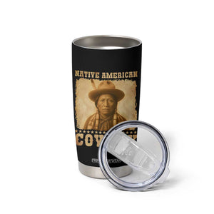 Native American Cowboy Tumbler Cup Vintage Western Country Portrait TS11 Print Your Wear