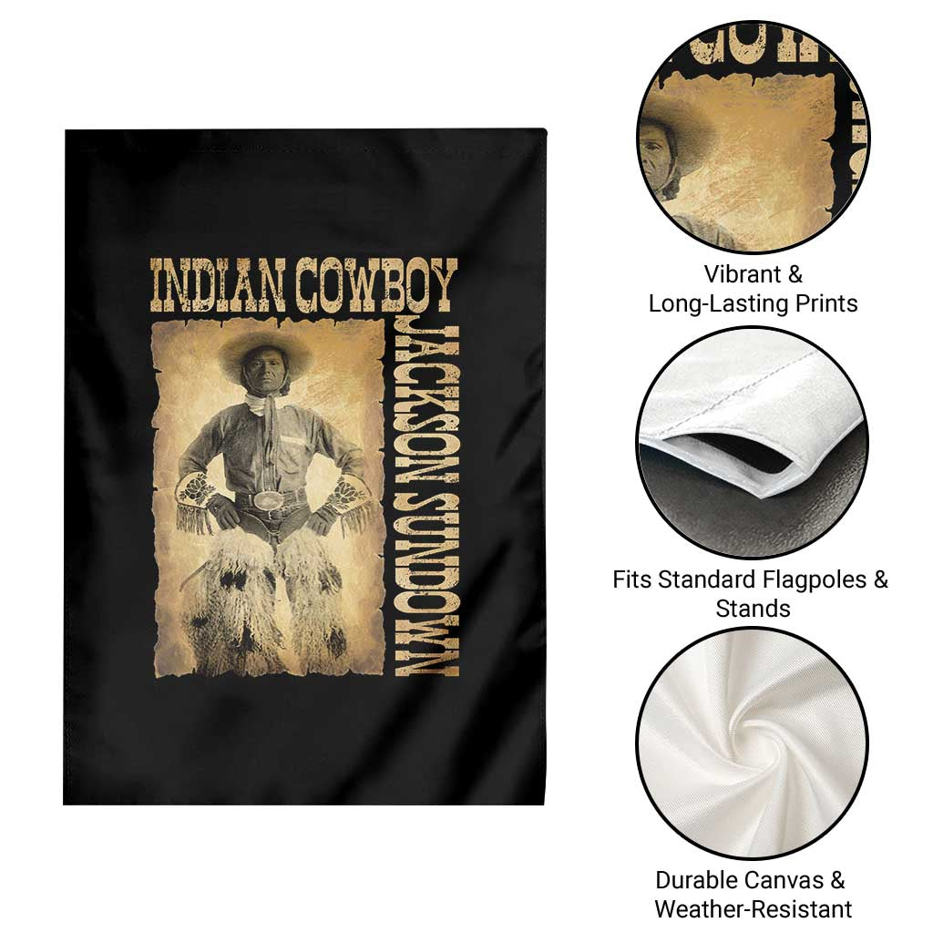 Jackson Sundown Garden Flag Native American Cowboy Vintage Western TS11 Print Your Wear