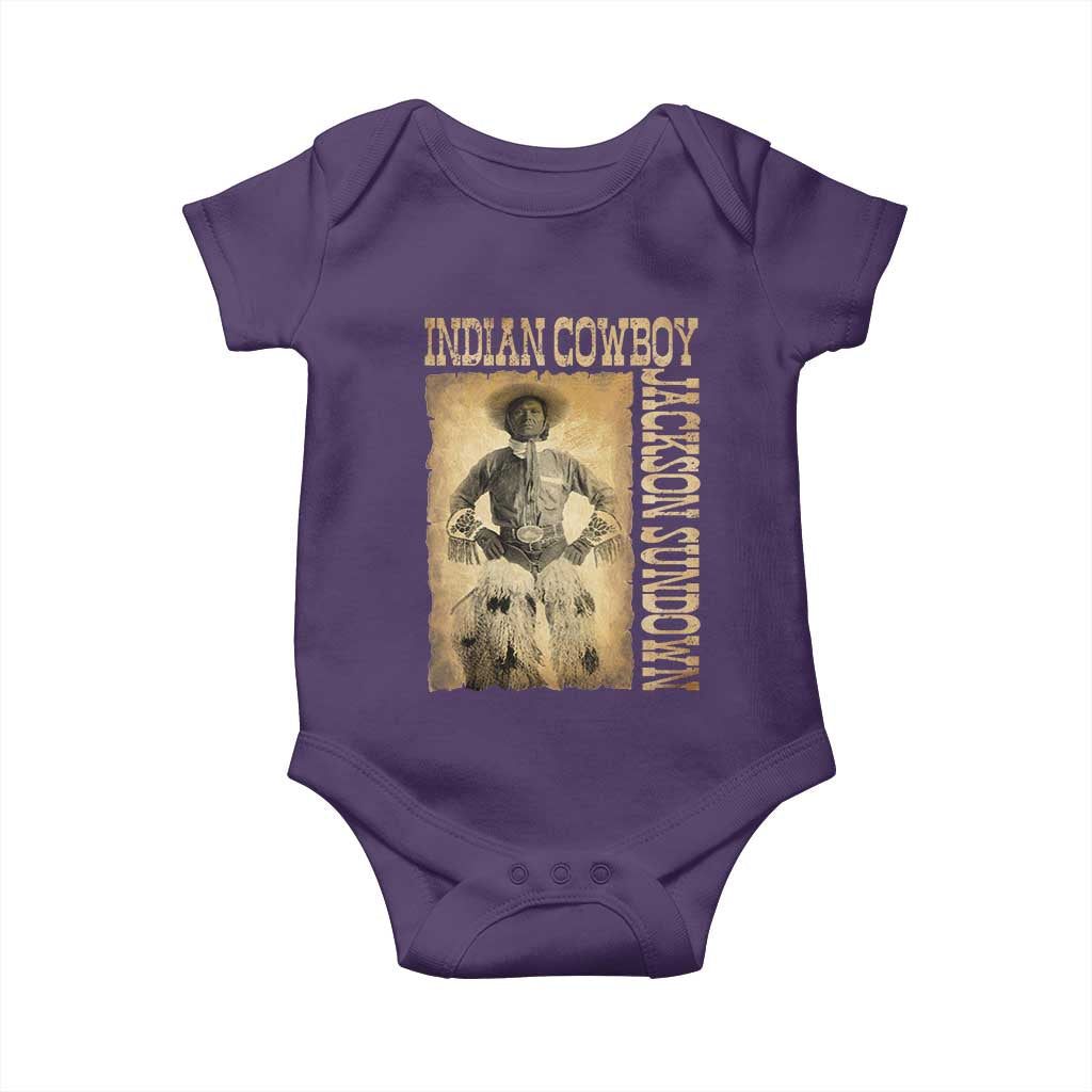 Jackson Sundown Baby Onesie Native American Cowboy Vintage Western TS11 Purple Print Your Wear