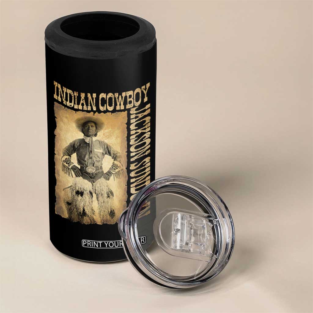 Jackson Sundown 4 in 1 Can Cooler Tumbler Native American Cowboy Vintage Western TS11 Print Your Wear
