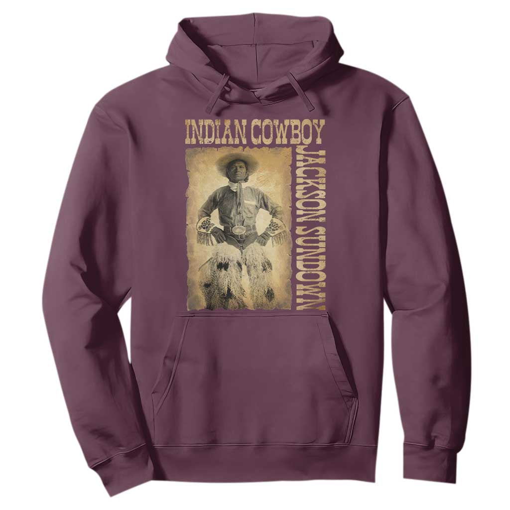 Jackson Sundown Hoodie Native American Cowboy Vintage Western TS11 Maroon Print Your Wear