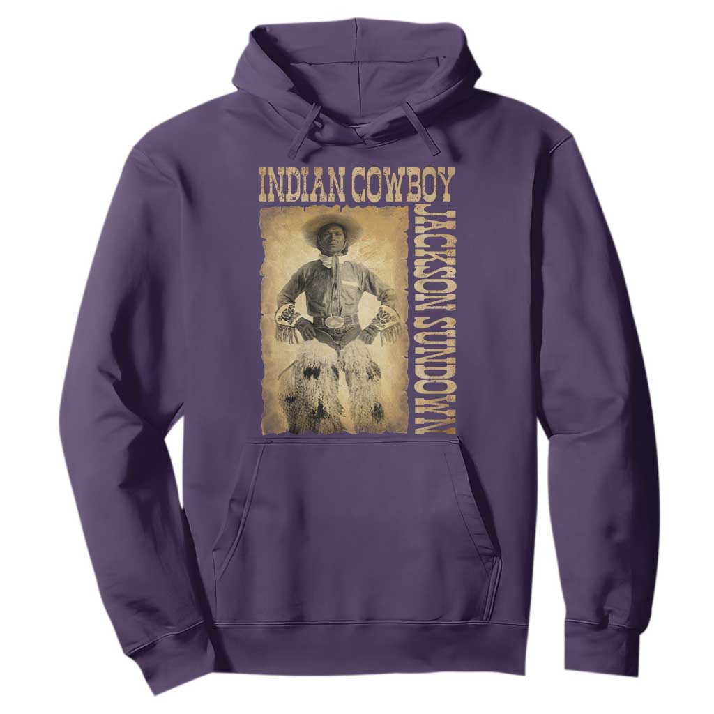 Jackson Sundown Hoodie Native American Cowboy Vintage Western TS11 Purple Print Your Wear