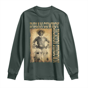 Jackson Sundown Long Sleeve Shirt Native American Cowboy Vintage Western TS11 Dark Forest Green Print Your Wear