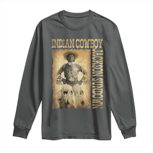 Jackson Sundown Long Sleeve Shirt Native American Cowboy Vintage Western TS11 Dark Heather Print Your Wear