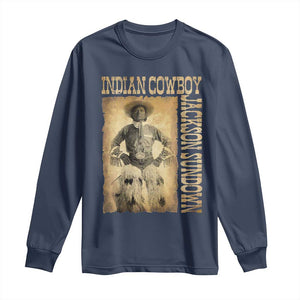 Jackson Sundown Long Sleeve Shirt Native American Cowboy Vintage Western TS11 Navy Print Your Wear