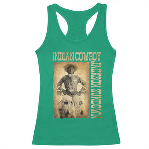 Jackson Sundown Racerback Tank Top Native American Cowboy Vintage Western TS11 Irish Green Print Your Wear