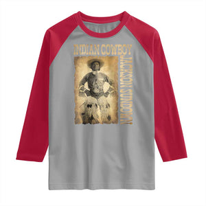 Jackson Sundown Raglan Shirt Native American Cowboy Vintage Western TS11 Sport Gray Red Print Your Wear