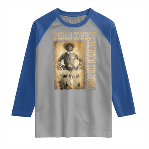 Jackson Sundown Raglan Shirt Native American Cowboy Vintage Western TS11 Sport Gray Royal Print Your Wear