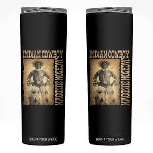 Jackson Sundown Skinny Tumbler Native American Cowboy Vintage Western TS11 Black Print Your Wear