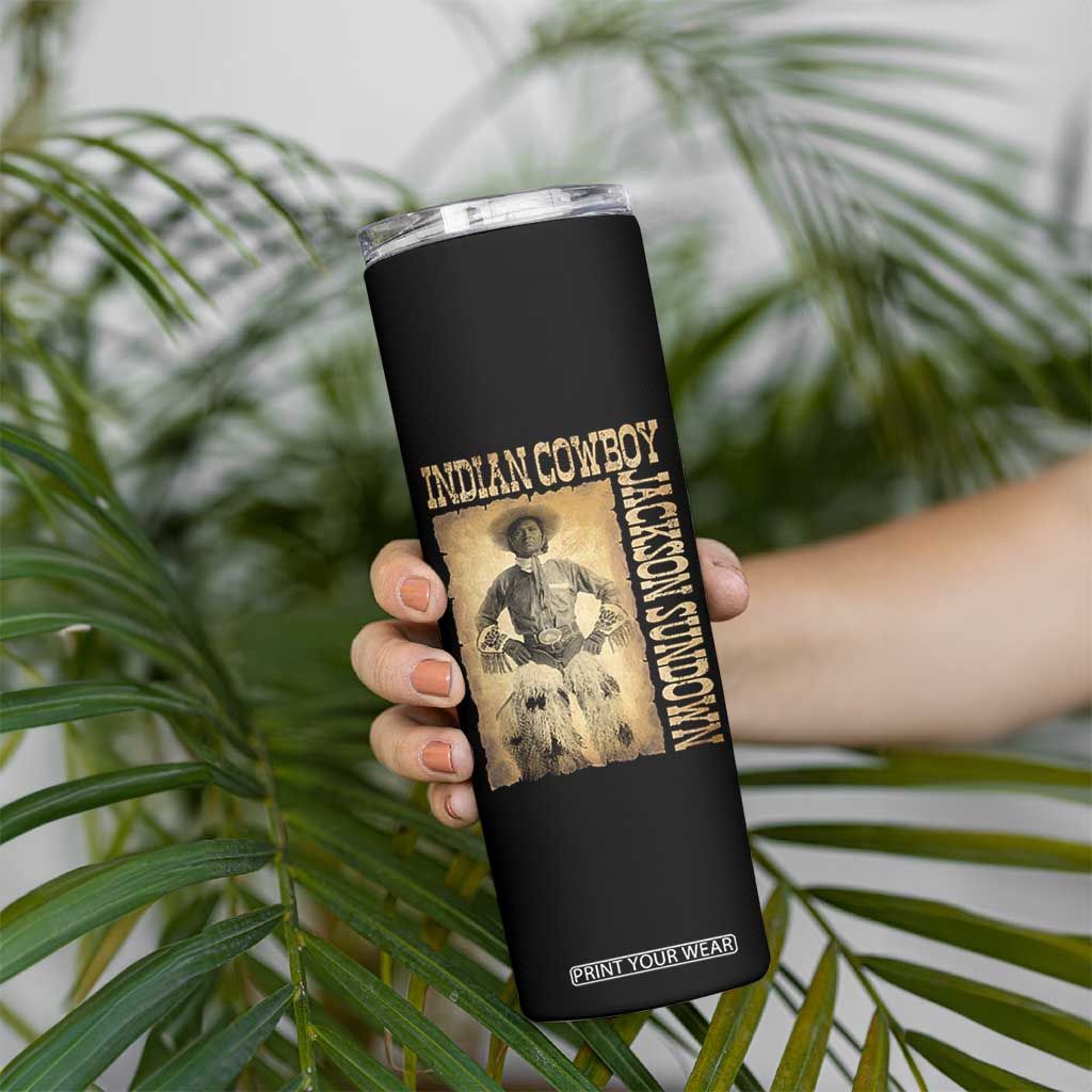 Jackson Sundown Skinny Tumbler Native American Cowboy Vintage Western TS11 Print Your Wear