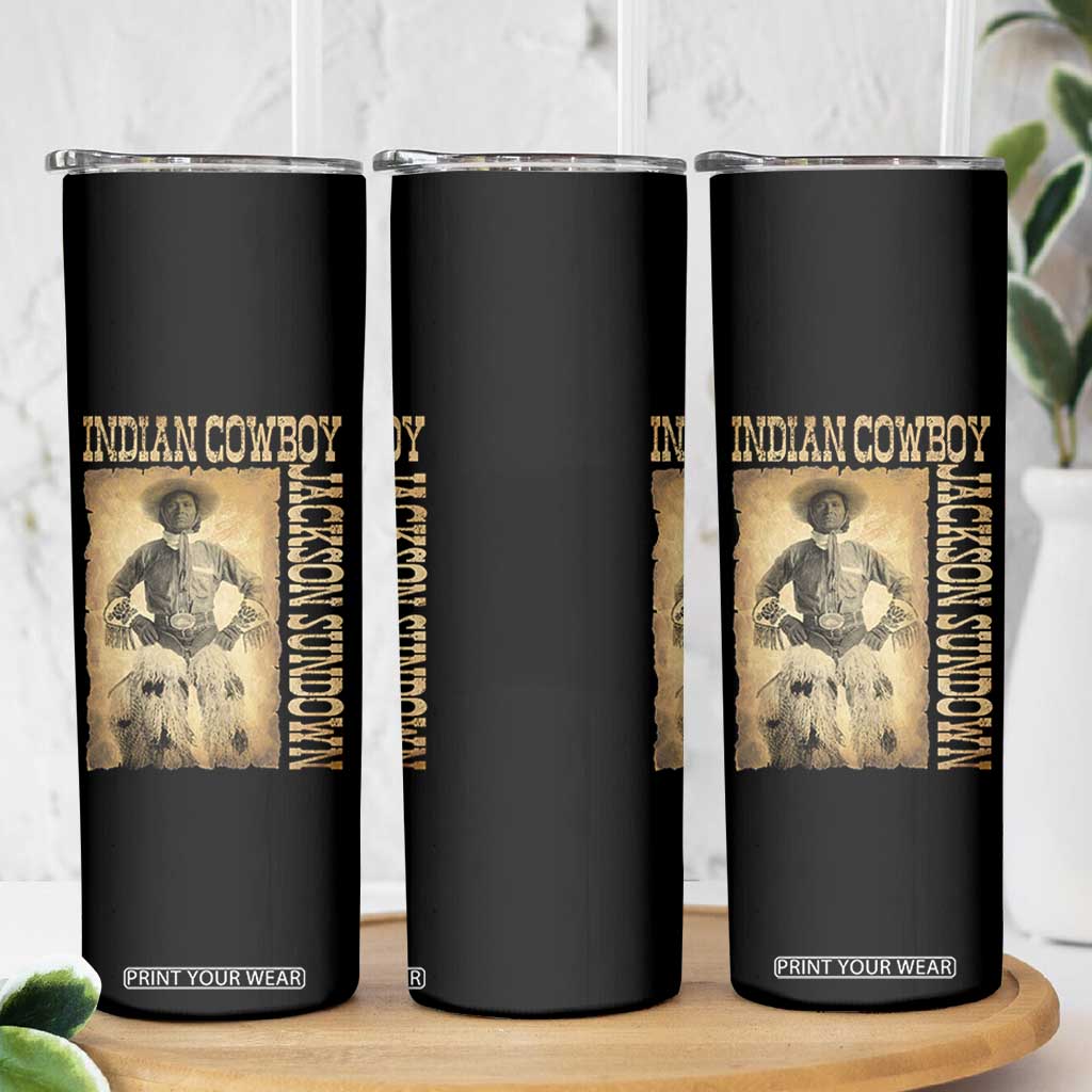 Jackson Sundown Skinny Tumbler Native American Cowboy Vintage Western TS11 Print Your Wear