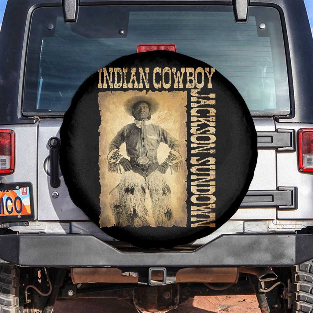 Jackson Sundown Spare Tire Cover Native American Cowboy Vintage Western TS11 No hole Black Print Your Wear