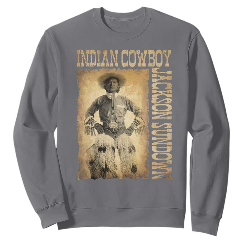 Jackson Sundown Sweatshirt Native American Cowboy Vintage Western TS11 Charcoal Print Your Wear