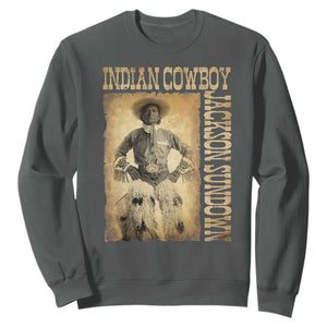 Jackson Sundown Sweatshirt Native American Cowboy Vintage Western TS11 Dark Heather Print Your Wear