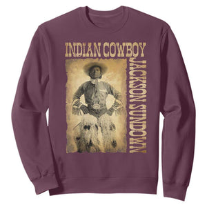 Jackson Sundown Sweatshirt Native American Cowboy Vintage Western TS11 Maroon Print Your Wear