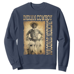 Jackson Sundown Sweatshirt Native American Cowboy Vintage Western TS11 Navy Print Your Wear