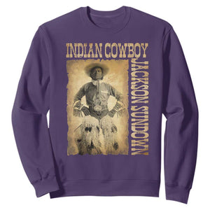 Jackson Sundown Sweatshirt Native American Cowboy Vintage Western TS11 Purple Print Your Wear