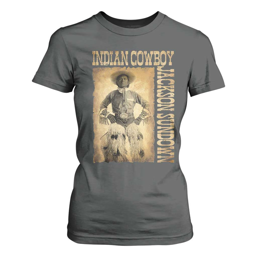 Jackson Sundown T Shirt For Women Native American Cowboy Vintage Western TS11 Dark Heather Print Your Wear