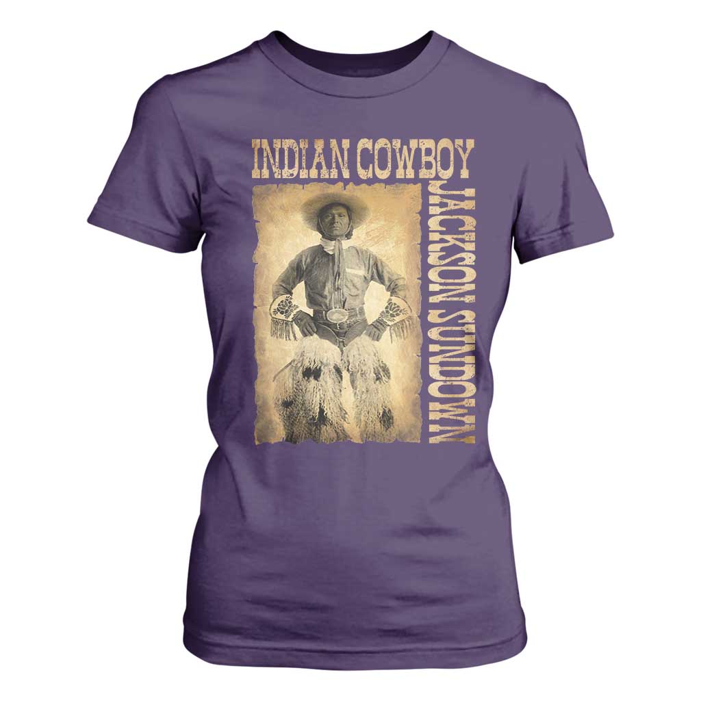 Jackson Sundown T Shirt For Women Native American Cowboy Vintage Western TS11 Purple Print Your Wear
