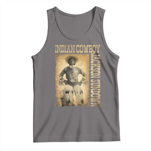 Jackson Sundown Tank Top Native American Cowboy Vintage Western TS11 Deep Heather Print Your Wear