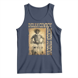 Jackson Sundown Tank Top Native American Cowboy Vintage Western TS11 Navy Print Your Wear