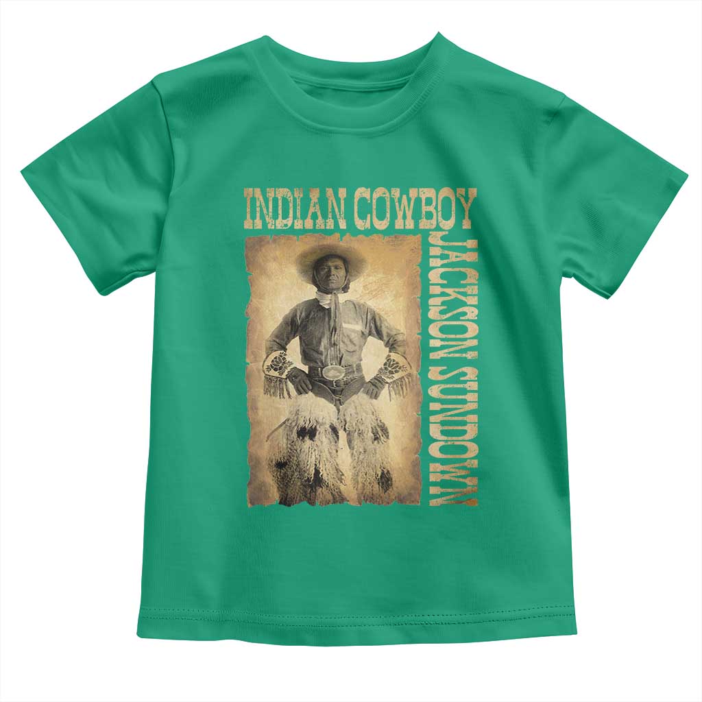 Jackson Sundown Toddler T Shirt Native American Cowboy Vintage Western TS11 Irish Green Print Your Wear