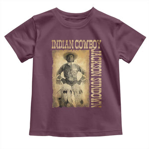 Jackson Sundown Toddler T Shirt Native American Cowboy Vintage Western TS11 Maroon Print Your Wear