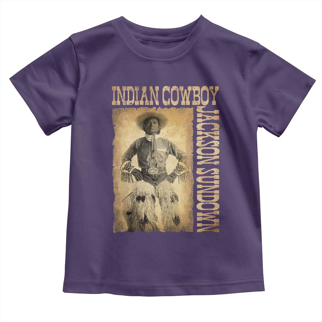 Jackson Sundown Toddler T Shirt Native American Cowboy Vintage Western TS11 Purple Print Your Wear