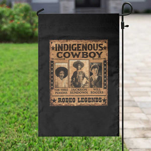 Native American Cowboy Rodeo Legends Garden Flag Vintage Western Country Cowboy TS11 Print Your Wear