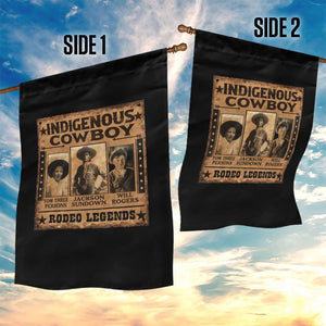 Native American Cowboy Rodeo Legends Garden Flag Vintage Western Country Cowboy TS11 Print Your Wear