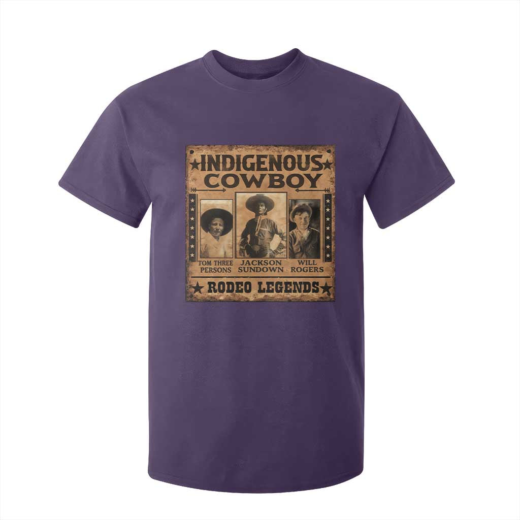 Native American Cowboy Rodeo Legends T Shirt For Kid Vintage Western Country Cowboy TS11 Purple Print Your Wear