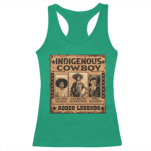 Native American Cowboy Rodeo Legends Racerback Tank Top Vintage Western Country Cowboy TS11 Irish Green Print Your Wear