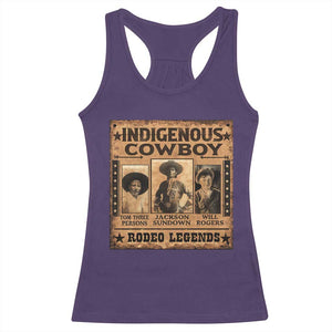 Native American Cowboy Rodeo Legends Racerback Tank Top Vintage Western Country Cowboy TS11 Purple Print Your Wear