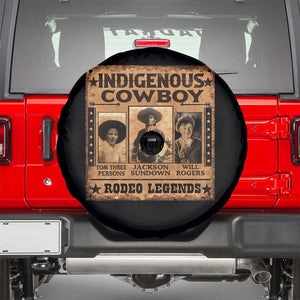 Native American Cowboy Rodeo Legends Spare Tire Cover Vintage Western Country Cowboy TS11 Black Print Your Wear